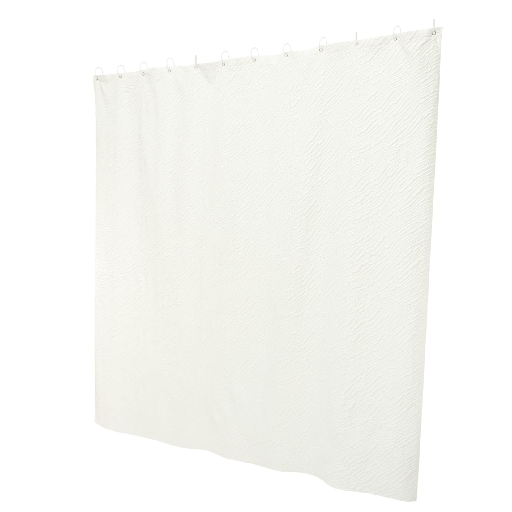 Rideau de douche polyester anti-moisissures blanc 180 x 180 cm