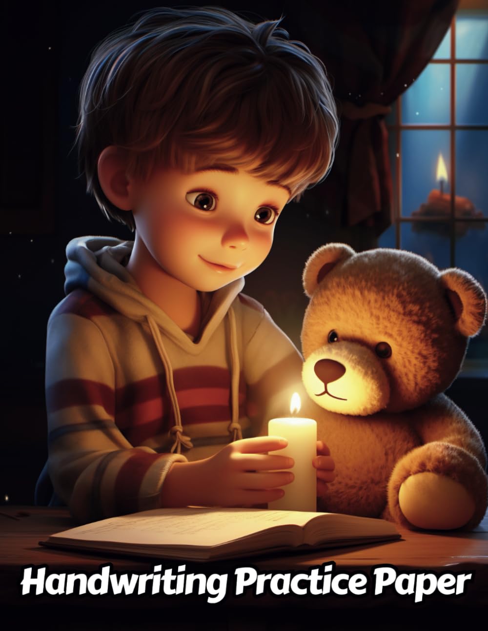 Independently published Teddy Bear Handwriting Practice Paper: Wide Lines With Dotted Midline | For Students Learning To Write Letters | Grades K-2 School | Gift For Cuddly Animal Lovers | 8.5 x 11 Inches | 111 Pages | v3