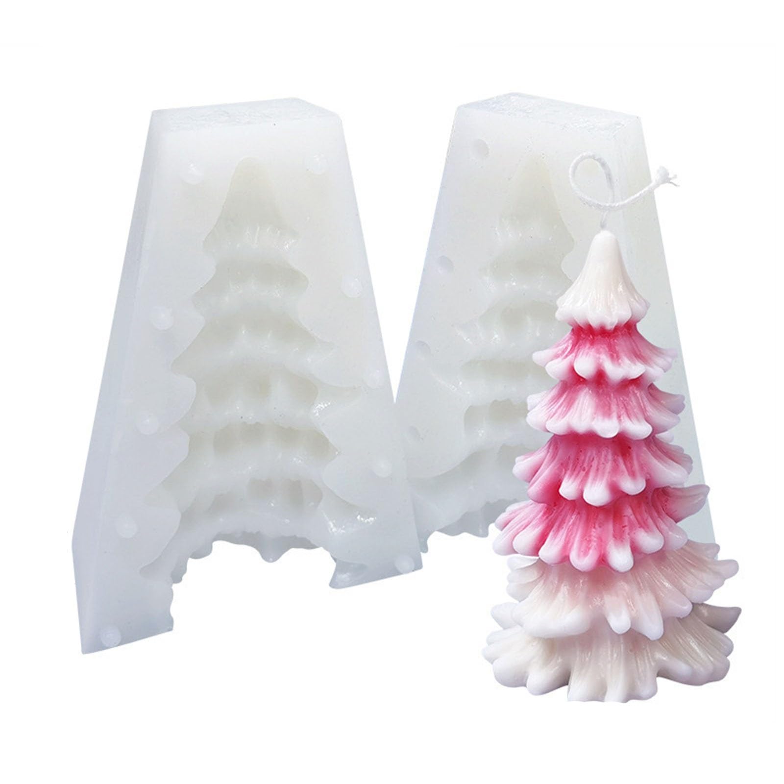Boże Narodzenie Formy Do świec święty Mikołaj Drzewko świąteczne Silikonowa Forma Do Aromaterapii Diy Wypieki, Wosk Mydlany Foremek Do świec (Color : J)