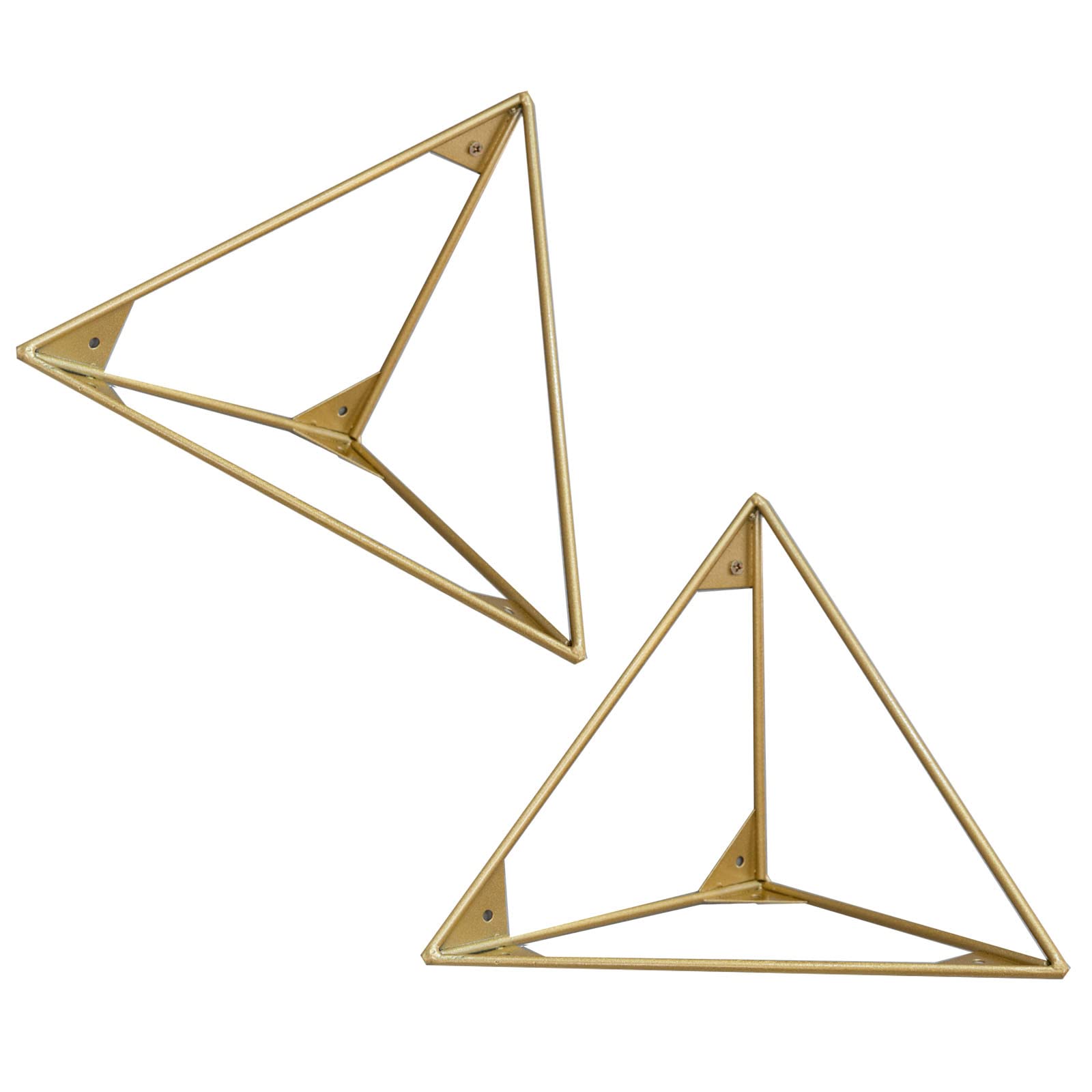 2 Staffe per Mensole Triangolari A Parete,Reggimensola Da Cucina Creative,Sstaffe Angolari Decorative Fisse Premium,Staffa Salvaspazio Fai Da Te,Tre Colori Opzionali (25cm/9.8in)