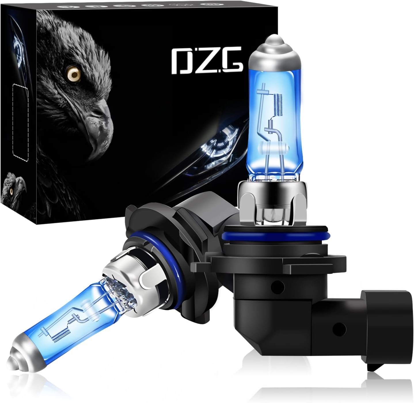 HB4 / 9006 Halogen Bulbs - 12V 55W Super Bright White Headlight Lamps 5500K Fog Light DRL, 2 Pieces