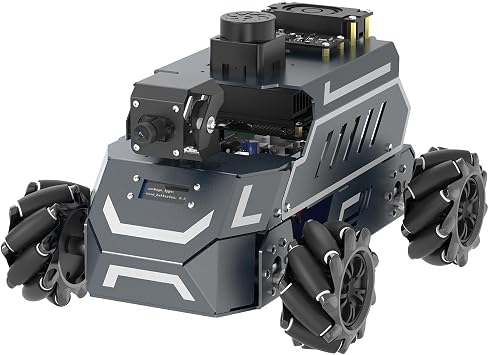 Yahboom Jetson Nano B01 ROS2 Robot 360 Omnidirectional Wheels,Embedded Intelligence,Large AI Model,SLAM Navigation for Electronic Engineering Competitions Standard Ver Without Nano