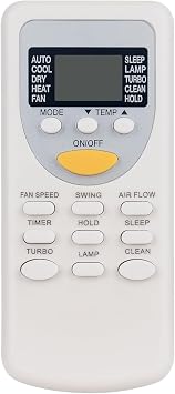 ZH/JT-03 Replacement Remote Control ft for Chigo Air Conditioner ZH/JT-01 | ZH/JT01 ZH/JT03 CS-35V3A-Y4P CS-25V3A-MA114A CS-25V3A-Y4N CS-25V3A-M84L CS-35V3A-MA114A
