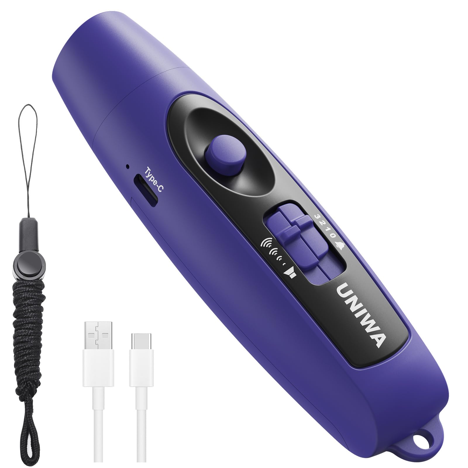 UNIWA Electronic Whistle with USB Charging, 3 Tone &amp; 3 High Volume Hand Emergency Whistle for Referee Coaches Teacher, Outdoor Sport Game Camping Safety Electric Whistle with Lanyard