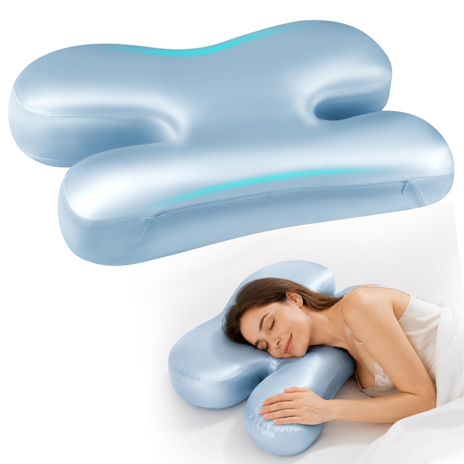 Photo 1 of IMENE Neck Pillow, Contour Memory Foam for Side/Back Sleepers