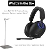 Auriculares inalámbricos con cancelación de ruido para gaming Sony INZONE H9 Paquete (negro) | Sonido espacial 360 con soporte de aleación metálica para auriculares, (2 artículos) 3