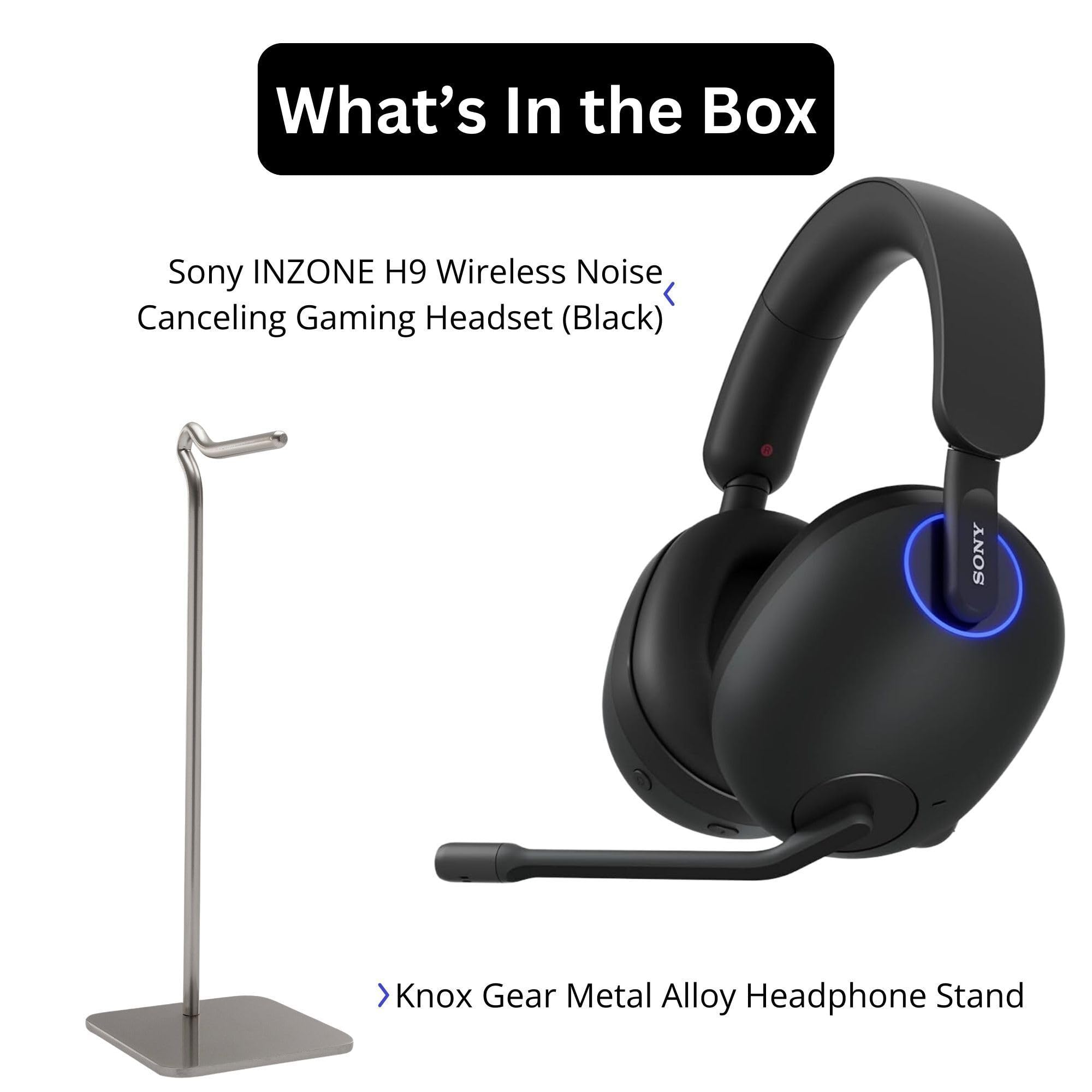 Sony INZONE H9 Fone de ouvido para jogos sem fio com cancelamento