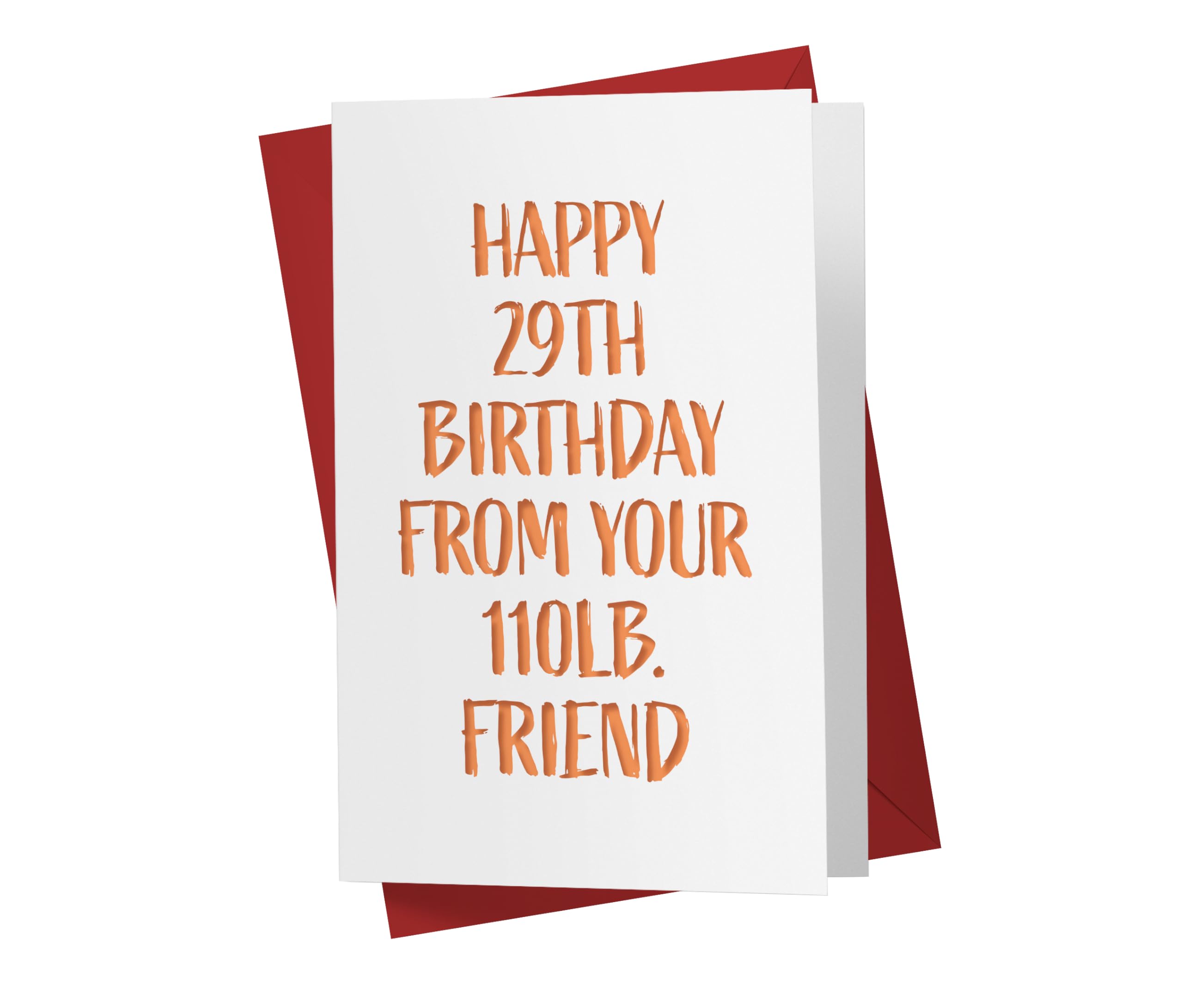Karto Funny Birthday Card for Men Women - Large 5.5x8.5 inch Happy Birthday Cards for Brother Sister Friend Coworker - 30th 40th 50th 60th 70th - Lie