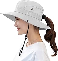 Vista 9 de Gorra FPS 50+ de ala ancha impermeable con protección UV para mujer
