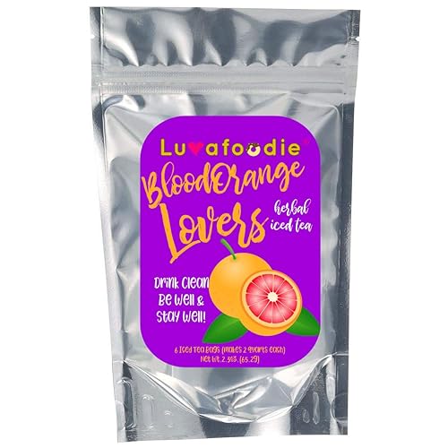 Luvafoodie Blood Orange Lovers té helado de hierbas