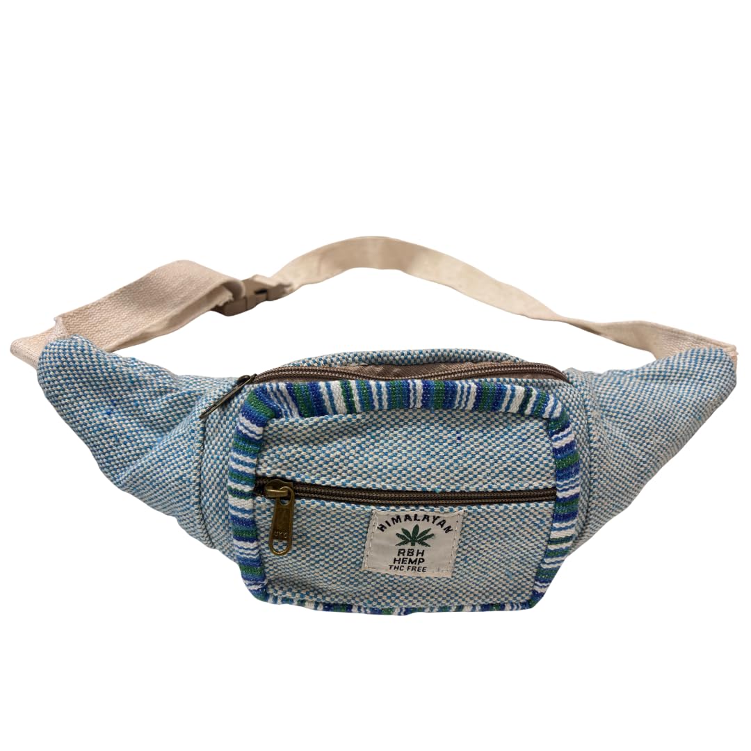 Hemp Fanny Pack (Sky Blue)-image-41