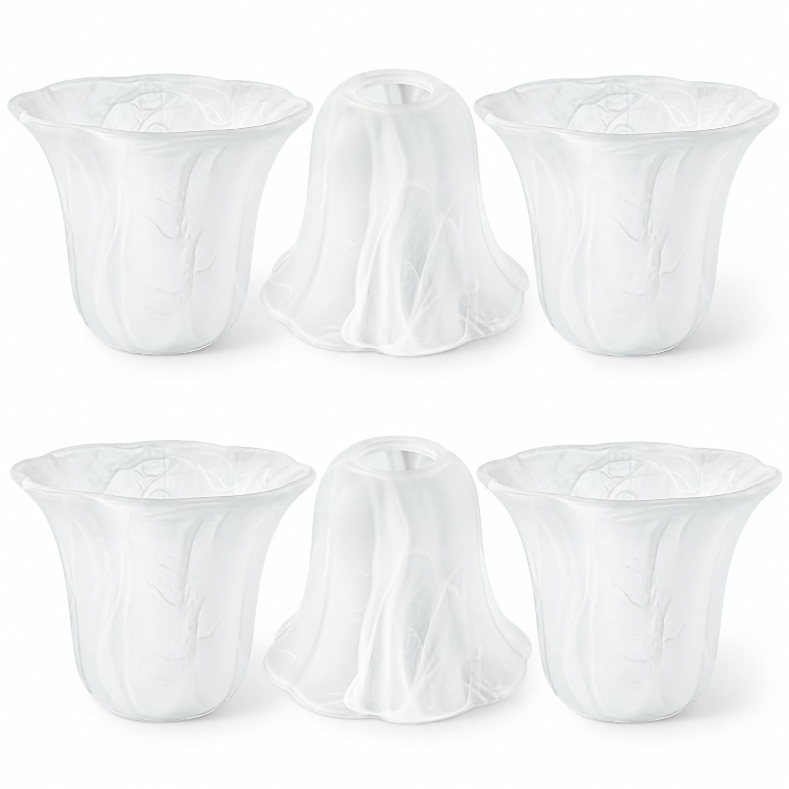 Amber Marble Lamp Shades - 6 Pack Replacement -8
