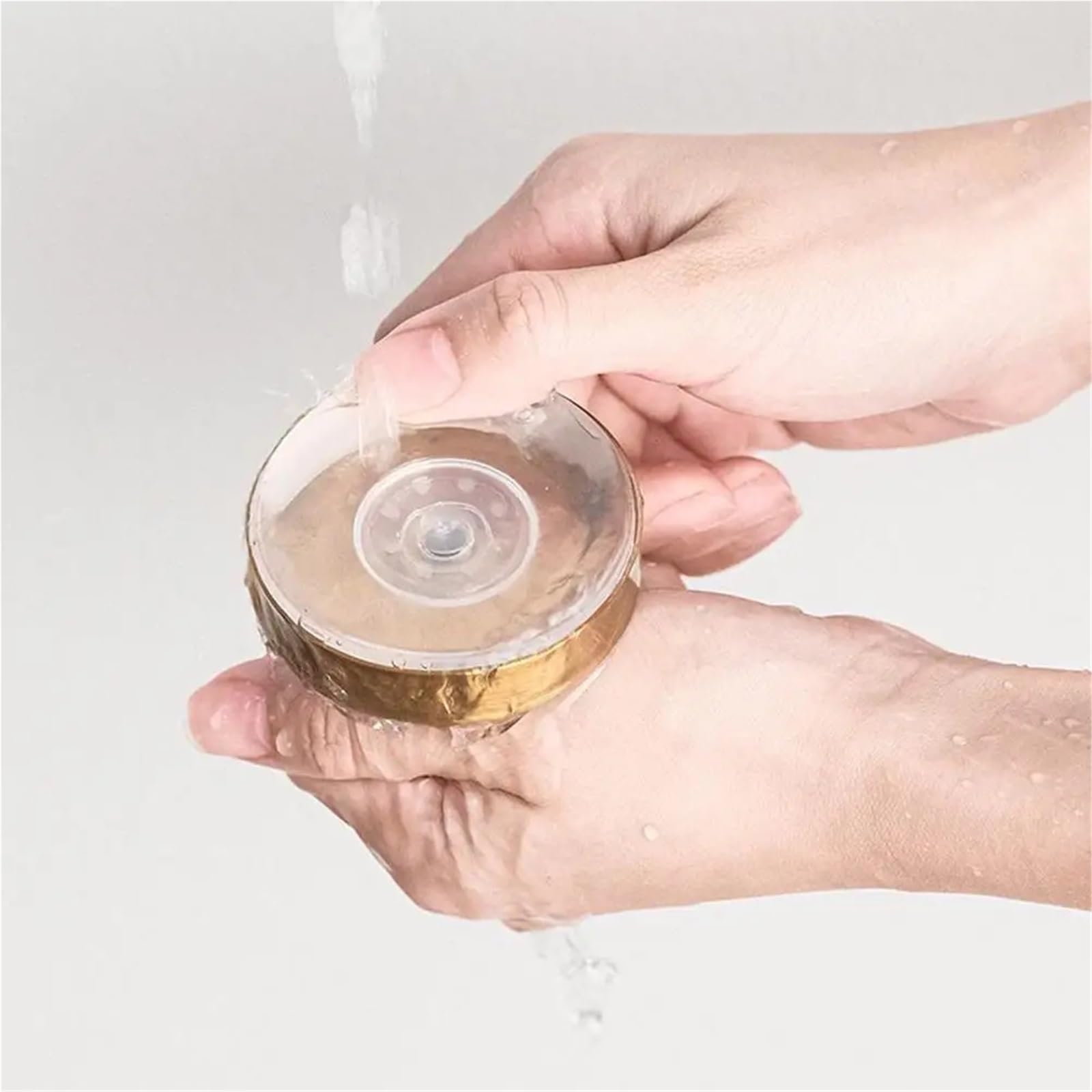 8 Stück Saugnapf-Kranzaufhänger for Kränze an Glaswänden, Weihnachtsdekoration for Weihnachtsfeiern FüR Bad(Gold)