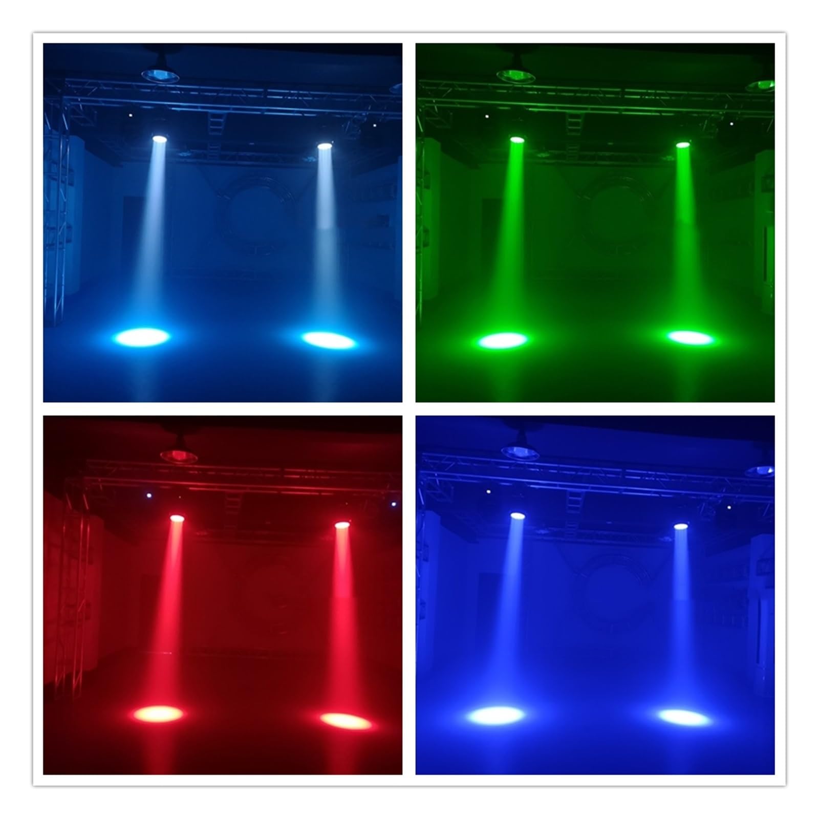 Światła imprezowe LED Beam+Wash 19x15W RGBW Zoom Oświetlenie Do Profesjonalnych Występów Scenicznych Bary Imprezy Kluby Nocne DJ&Disco(Upgrade)