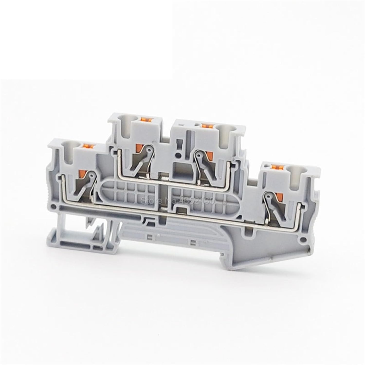 10Pcs PTTB4 Double Level Push-in 4mm Cable Wire Connector PT Connection Termin Electric Din Rail Terminal Block PTTB 4