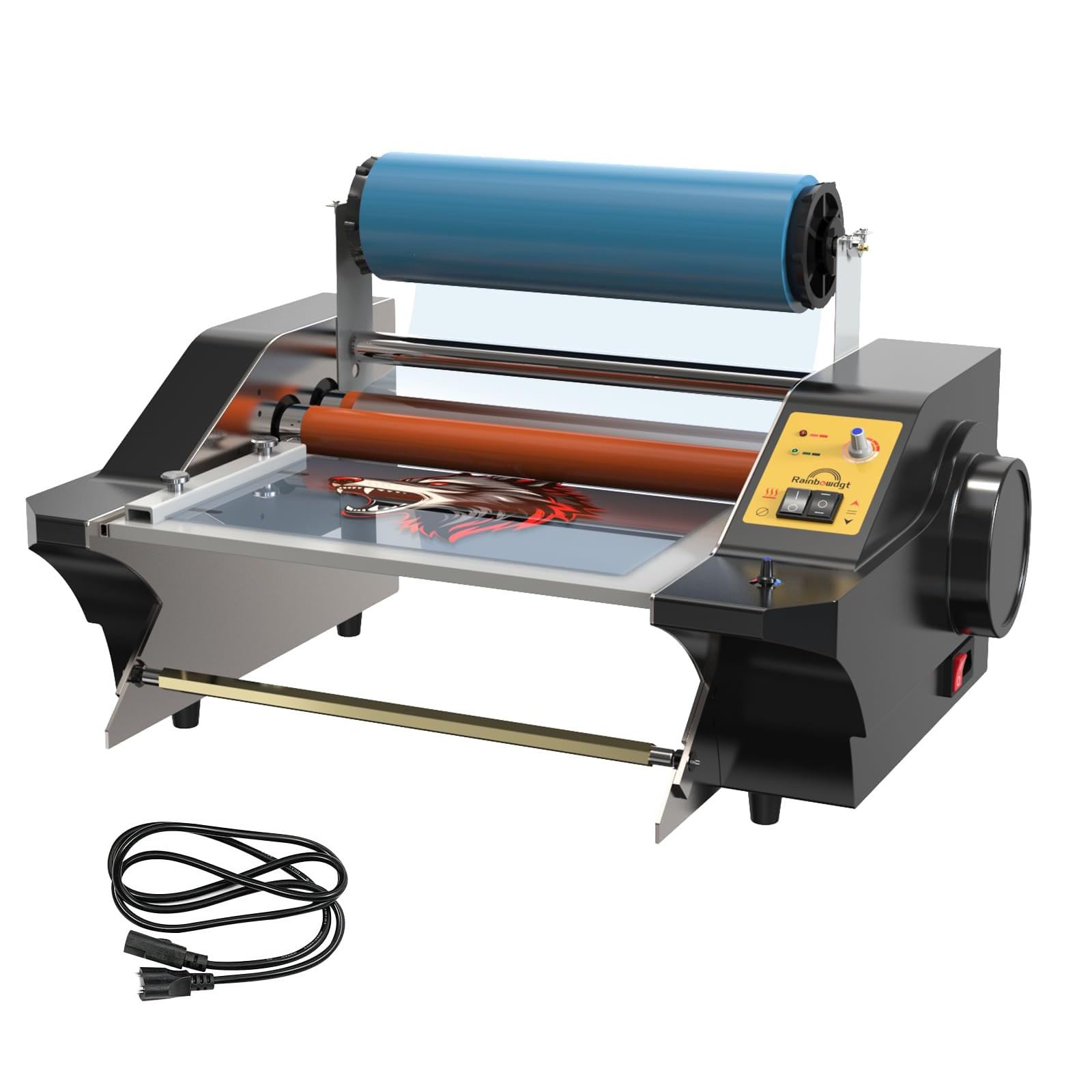 Plastificatrice digitale, macchina composita per pellicola transfer a caldo e a freddo da 13,7pollici con velocità e temperatura regolabili, plastificatrice elettrica monofacciale