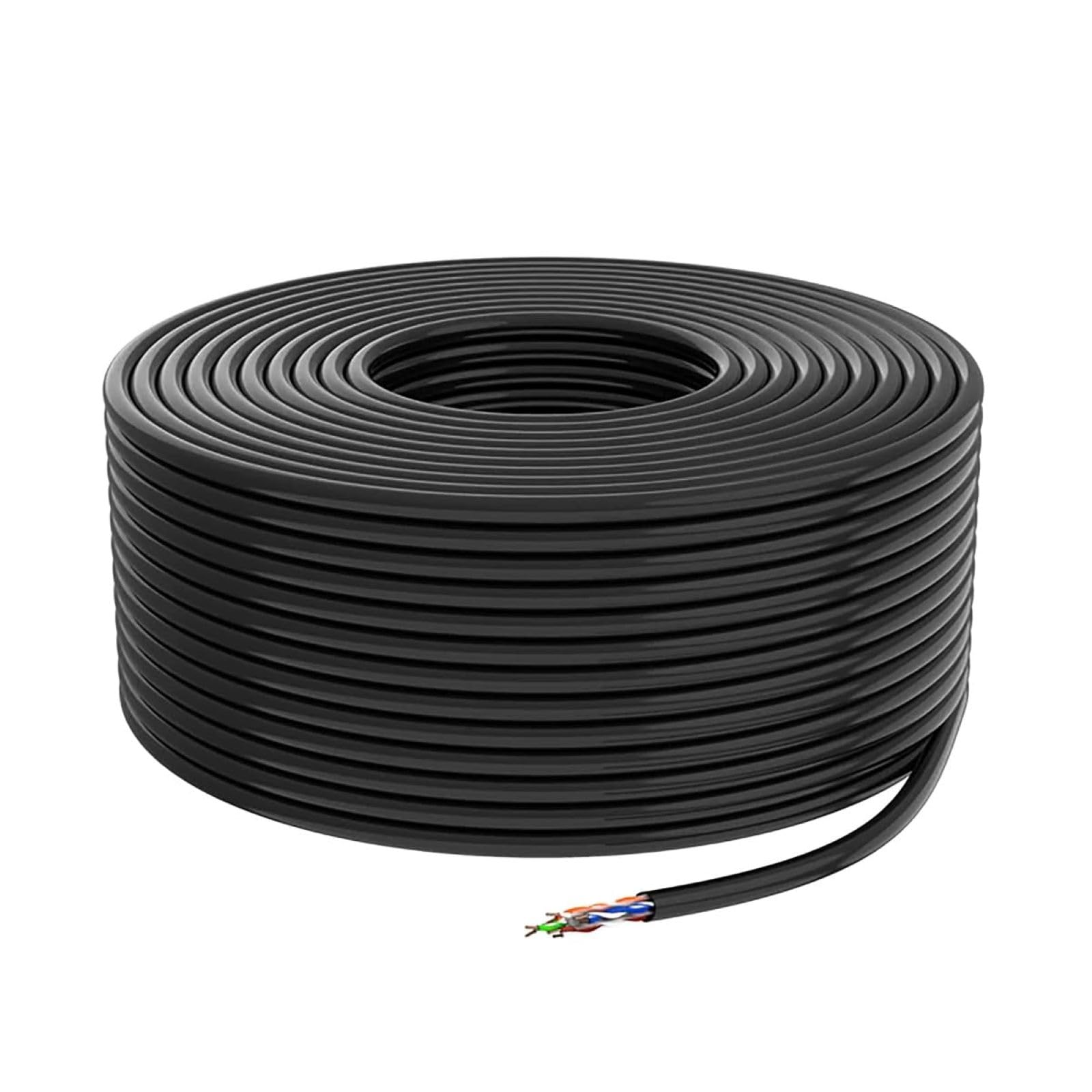 CP Plus CP-EST-6TGD23-100 Cat6 STP Cable | 100 Meter Drum | Solid Bare Copper Conductor | 24AWG | Shielded Twisted Pair | 250 MHz Bandwidth | High-Speed Ethernet LAN Networking Cable | Grey-image-24