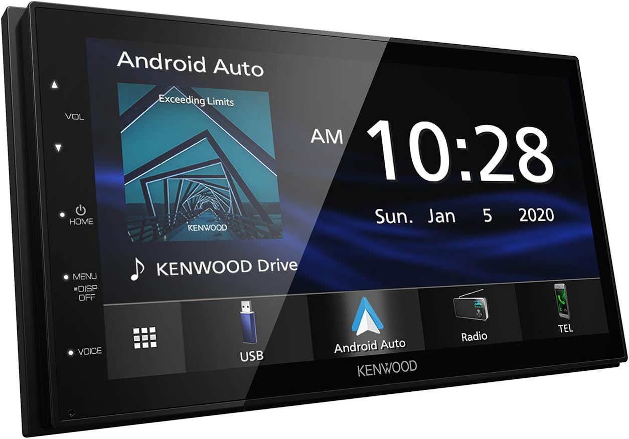 Kenwood DMX4707S 6.8" Capacitive Touch screen Digital Multimedia Receiver with Apple CarPlay & Android Auto (does not play CDs)