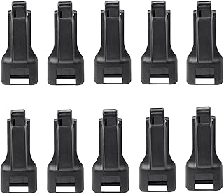 10 Pack HKLN4510 HKLN4510A RM Series Carry Holster Belt Clip Compatible for Radio RMM2050 RMU2040 RMU2043 RMU2080 RMU2080D RMV2080 Black