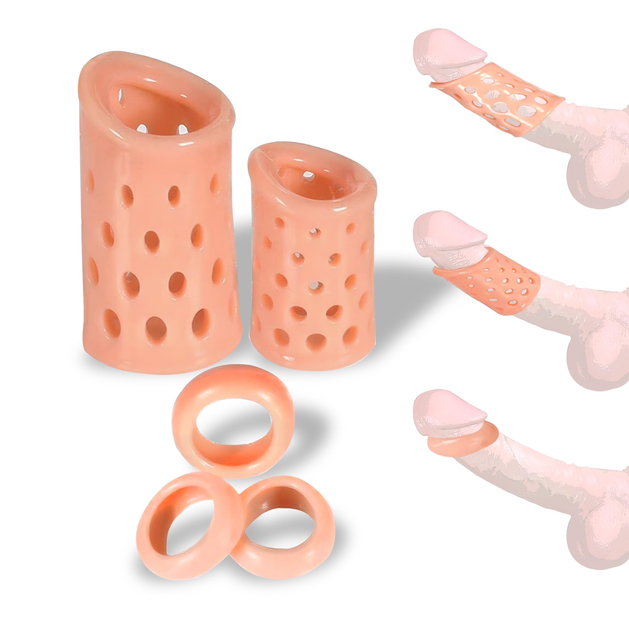 ChicLSQ Deluxe Penisring Set 5 Stck Silikon Vorhaut Zurckhalte Ringe fr  MnnerEichelring elastischer Cockring Keuschheitsring Sex Spielzeug fr  Paare hrtere Erektionen und mehr Ausdauer : Amazon.de: Drogerie &  Krperpflege