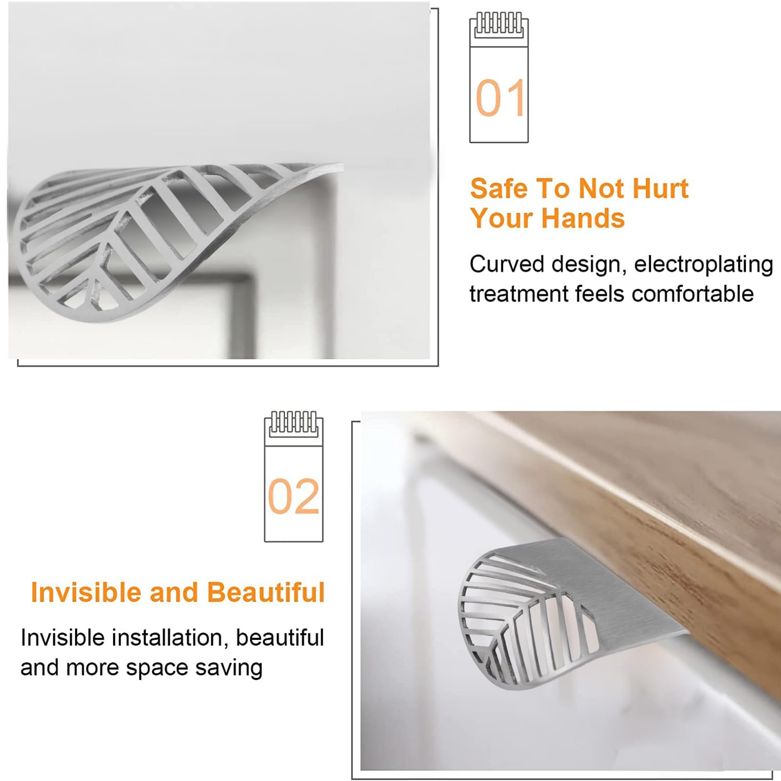 MOROBOR Stainless Steel Finger Edge Pulls - Image 4