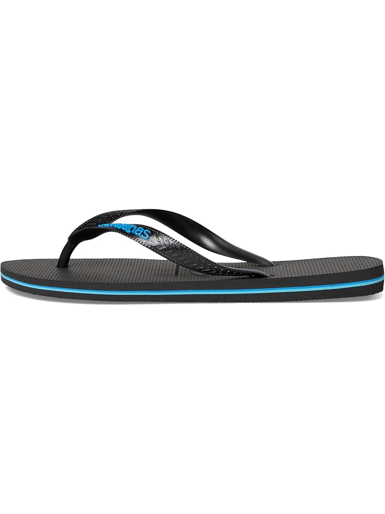 Black Havaianas Logo Filete Sandals
