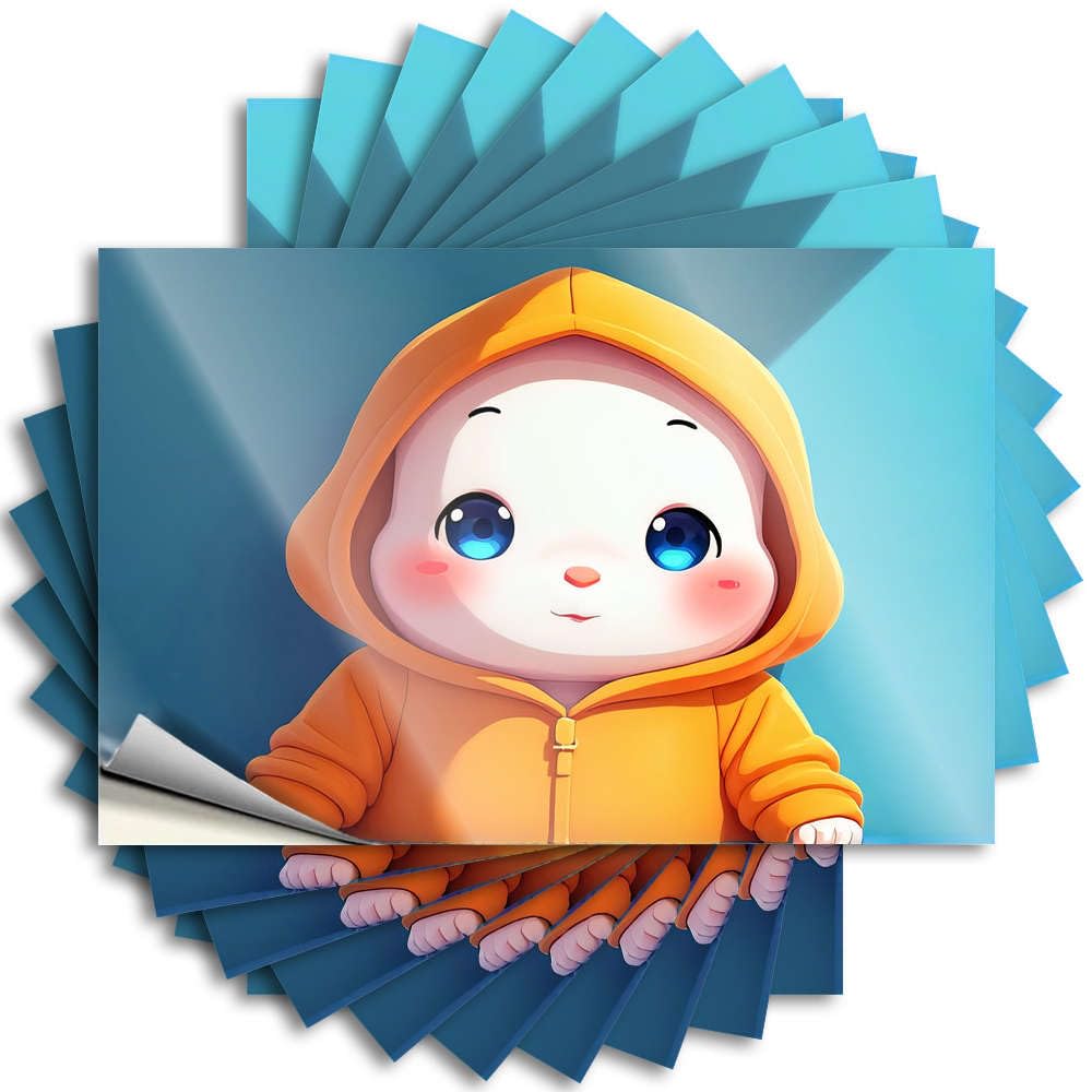 Van Saying Bumper | A Cute Character in an Orange Hoodie Neutral Farmers Sticker Pack(8X12CM)