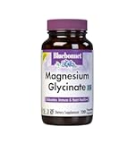 Bluebonnet Nutrition Magnesium Glycinate 400mg Maximum Absorption Mineral Complex Supports Energy Production & Enzyme Function - Non-GMO, Soy-Free, Gluten-Free - 120 Veggie Capsules