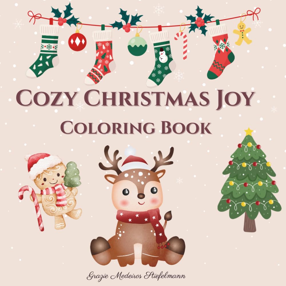 Cozy Christmas Joy - Coloring book