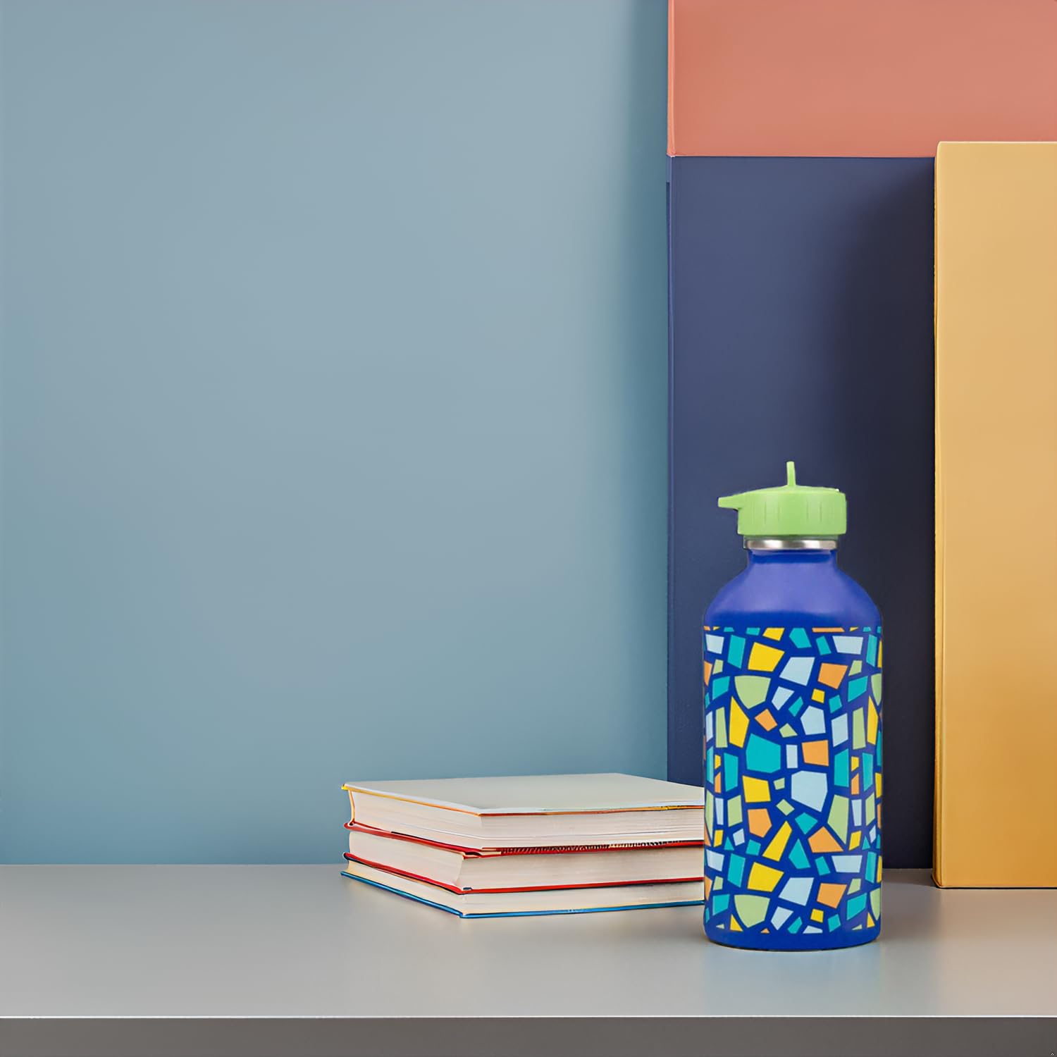 Gourde Enfant Inox 300ml Draeger Paris - Design Petit Poisson Rouge - Parfaite Pour L'école Et Les Sorties