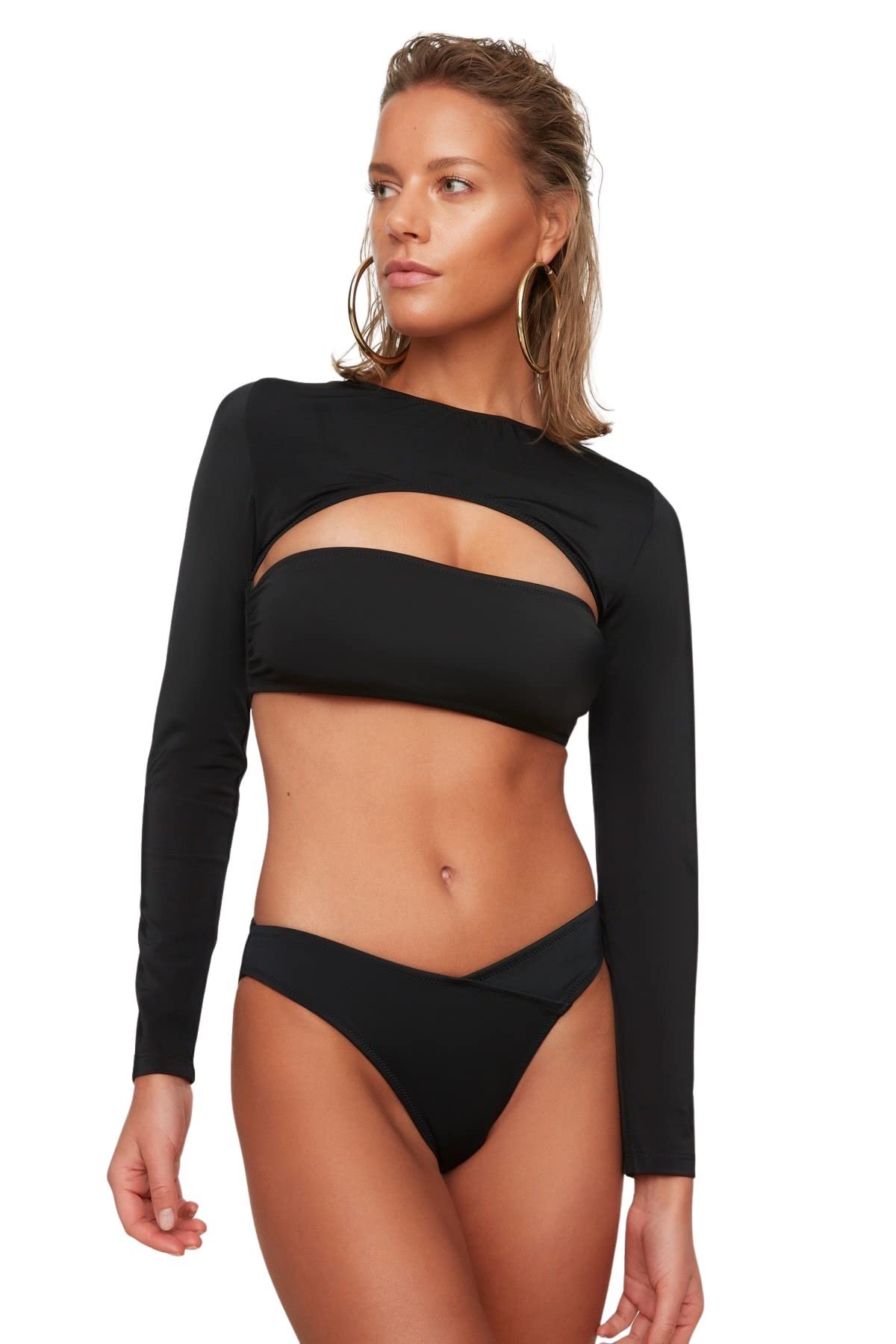 TRENDYOL Damen V Schneiden Sechs Bikini Bottoms
