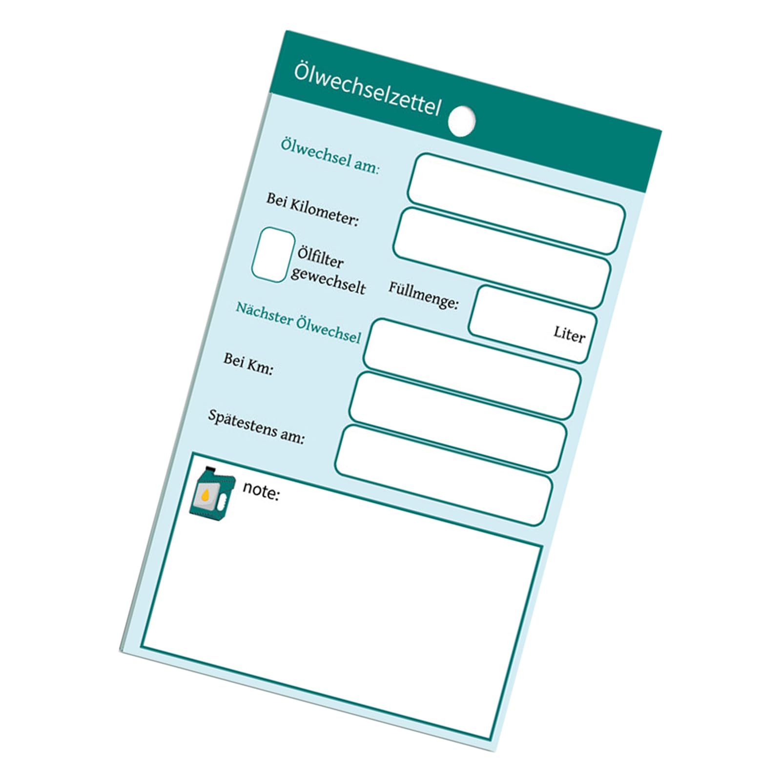 WGDYRP 100 Oil Change Labels With 100 Steel Wires For Vehicle Maintenance And Inspection Checklist Waterproof Cardstock