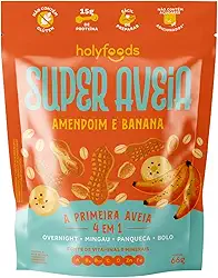 Super Aveia Amendoim com Banana Sem Glúten Holyfoods 66g
