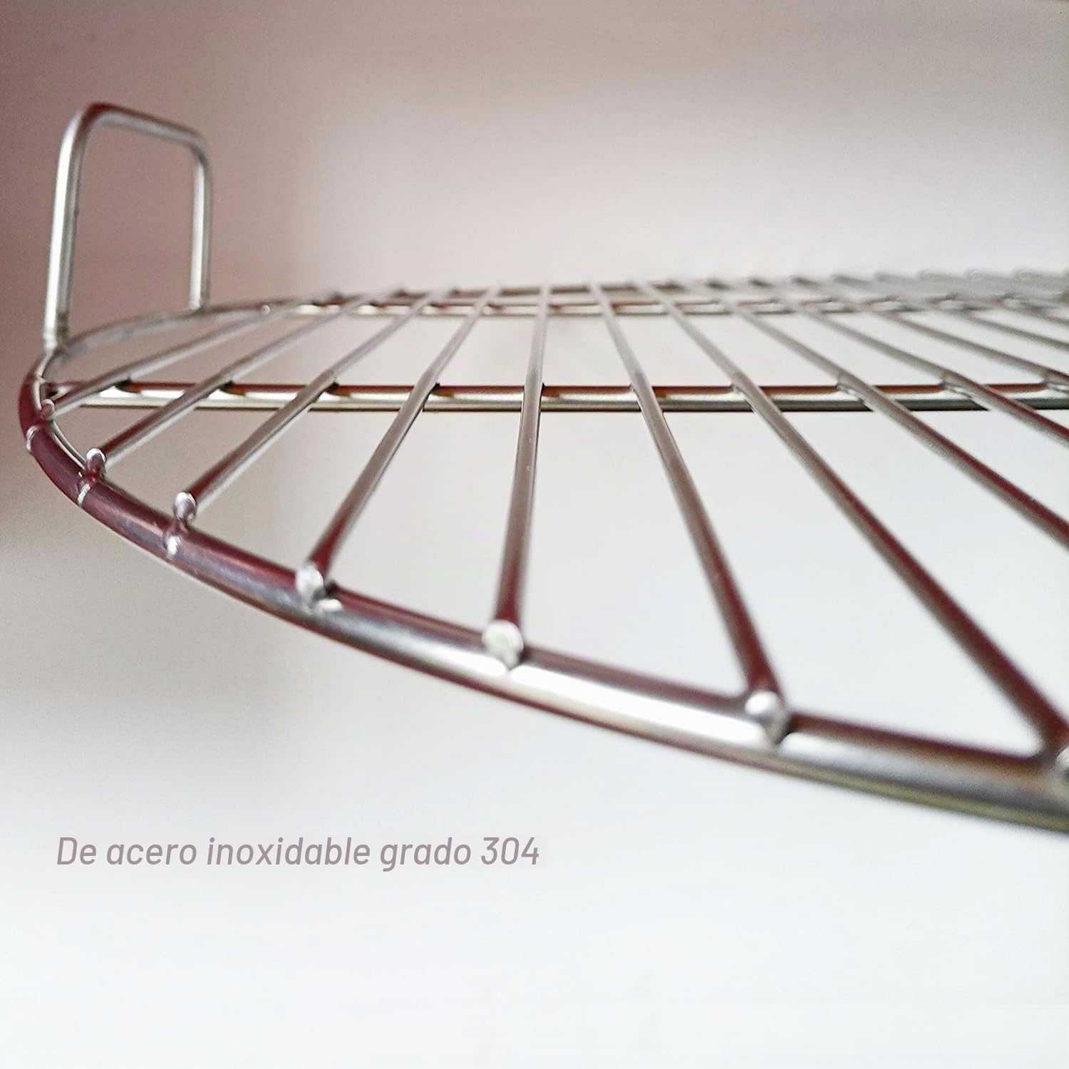 Parrilla Redonda 44,5 cm de diámetro, Acero Inoxidable 304 para Parrilla Barbacoa Redonda,se Adapta a la Parrilla de Barbacoa de Bola de carbón Weber de 47cm