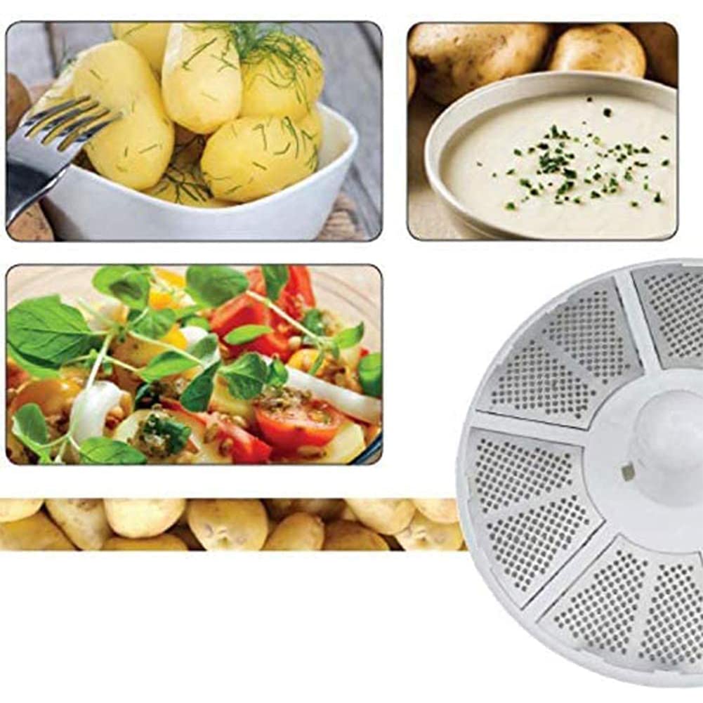 Máquina peladora de Patatas eléctrica, máquina peladora de Patatas Multifuncional Segura peladora giratoria mecánica, máquina peladora de un botón
