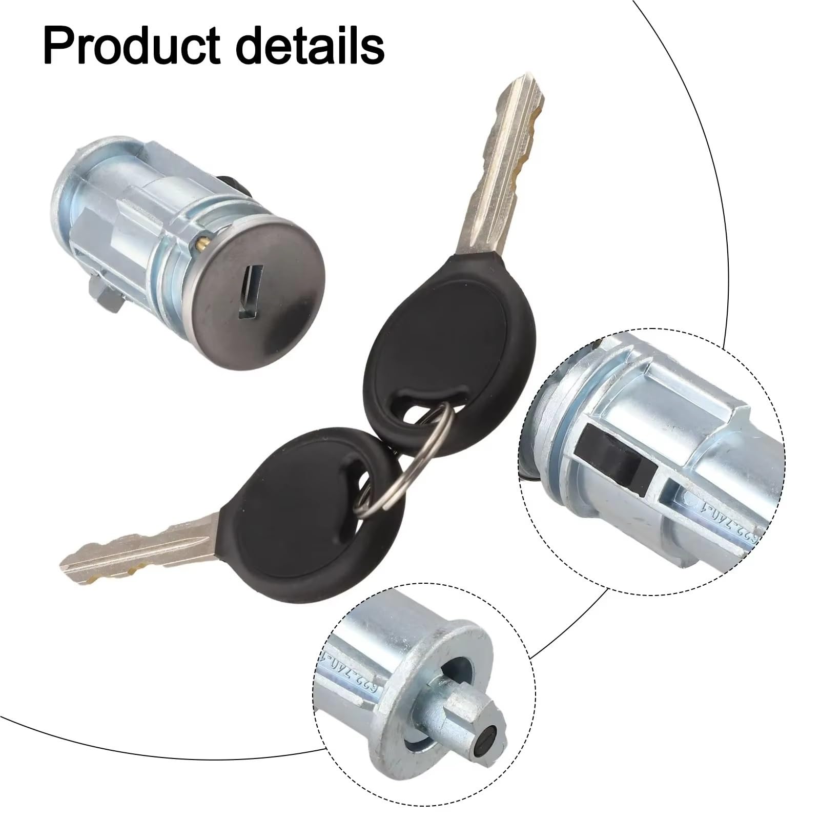 Interruptor bloqueo encendido Cilindro Cerradura Llaves Cilindro Cerradura Encendido Reparación Automóviles Compatible Con Dodge Para Dakota 2001 2002 2003 2004-2010 5018702AA 924-709
