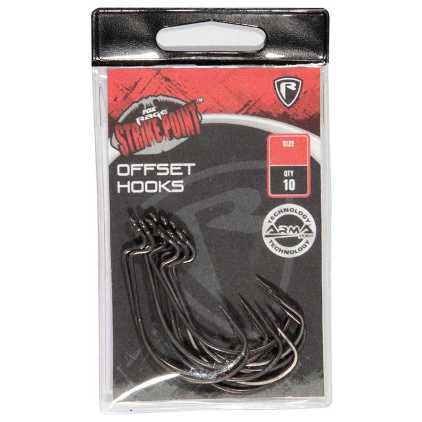 Fox Rage Strike Point Offset Hooks SZ - 10 Offset Hooks, Size: 4/0