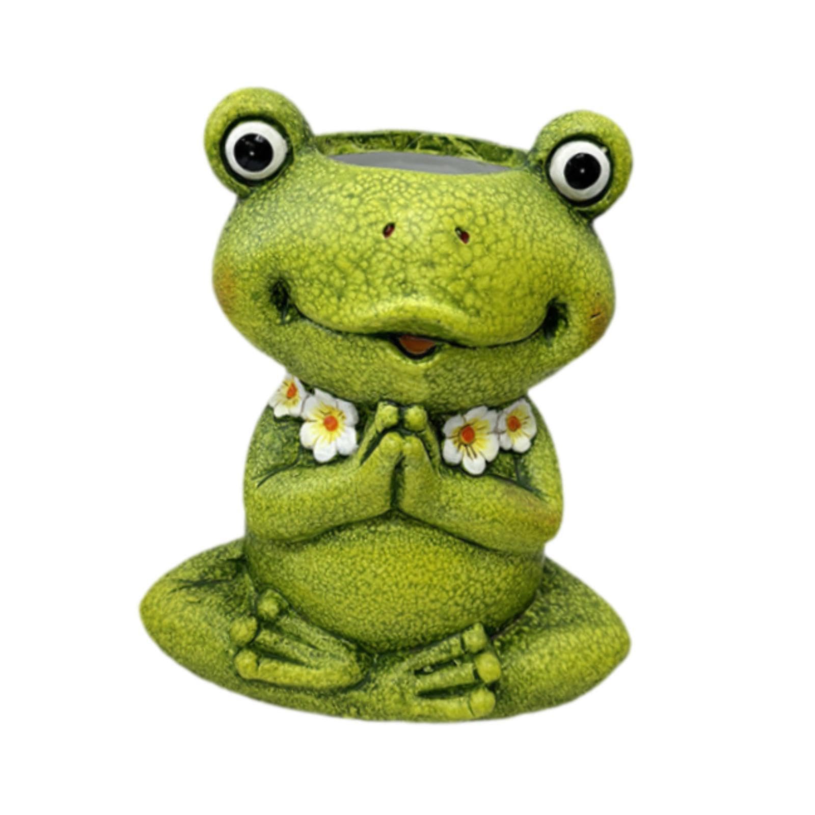 mophrati for Creative Ceramic Animal Planter Pot Indoor Outdoor Frog