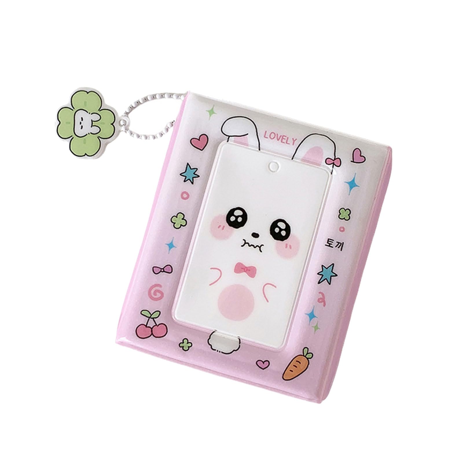 Ywluuoo A Portable 3Inch Korean Idol Photo Binder Book 40 Capacity Pvc Photocard Lbum With Pendants For Storage Idol Photocard Small Storage Binder