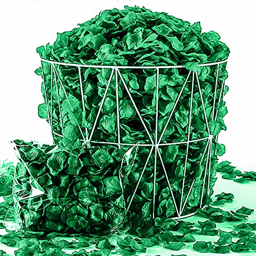 Neo Loons 1000 Pcs Artificial Silk Rose Petals Decoration Wedding Party Color Emarald Green #TOP1
