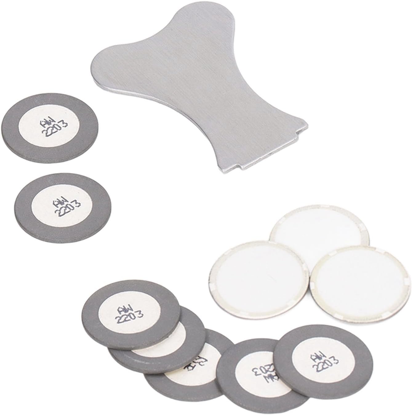 10Pcs Ultrasonic Mist Maker Ceramic Disc 20mm Atomizer Kit, Replacement Humidifier Mister Disc for Cool Mist Humidifiers, Dust Collectors and DIY Foggers