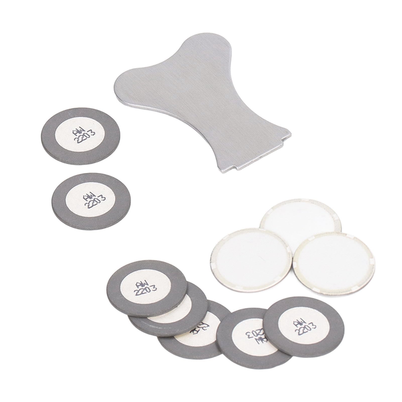 Zoeyilan Ultrasonic Mist Maker, Ceramic Discs Fogger, 20mm Pond Fogger Discs Replacement Atomizer Accessory Set for Humidifier Parts Replacement Tool