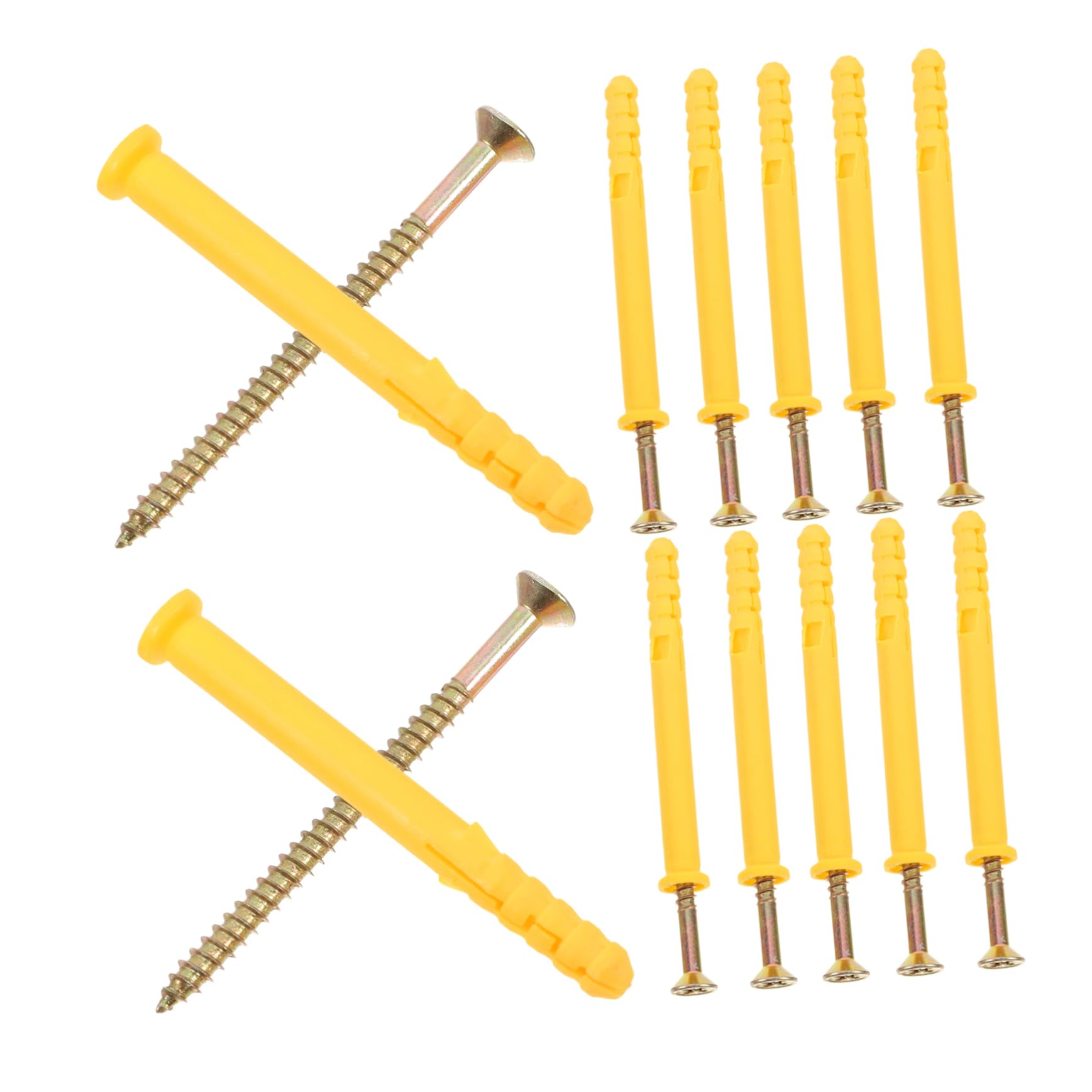 Alipis 20pcs Screw Assortment Dry Wall Anchors Stainless Steel Expansion Screws for Wall Mounting