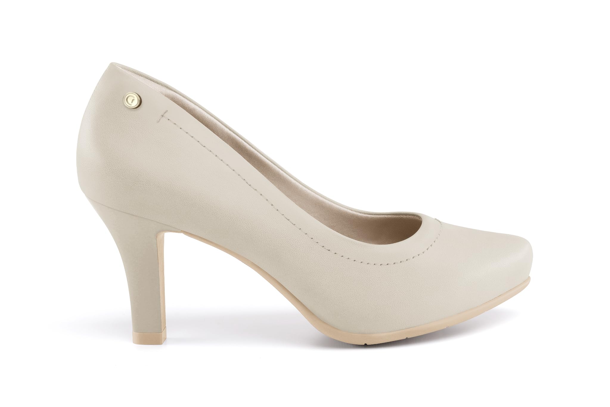 Comfortflex Sofia Women’s Office Pumps – Comfortable Heels with Cushioned Insole & Arch Support – Versatile All-Day Work Shoes for Professionals (Nude, US Footwear Size System, Adult, Women, Numeric, Medium, 10)