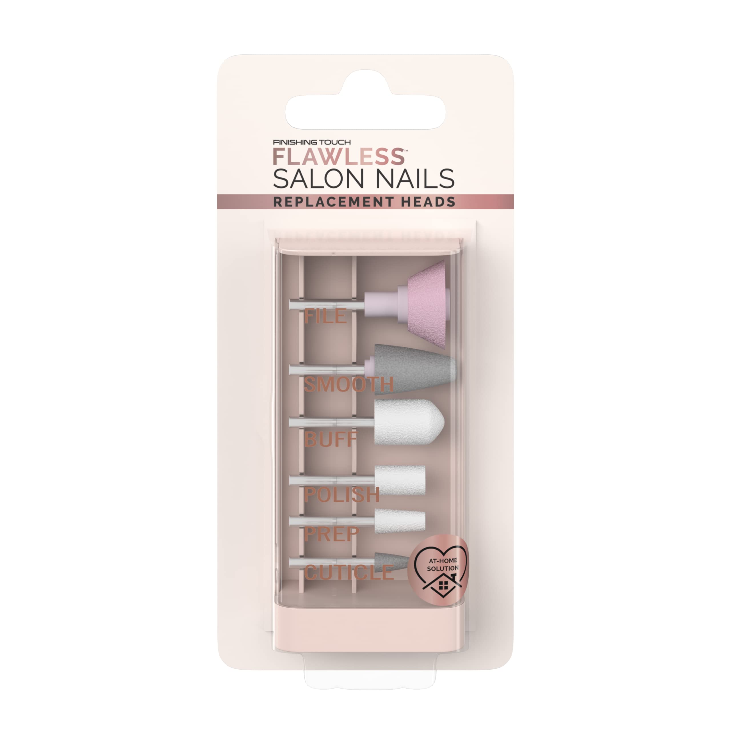 Finishing Touch Flawless 6 x Nail File Tips - Ideal for Professional Manicure at Home