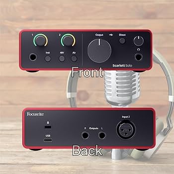 Amazon.com: Focusrite Scarlett Solo Studio 4th Gen USB Audio