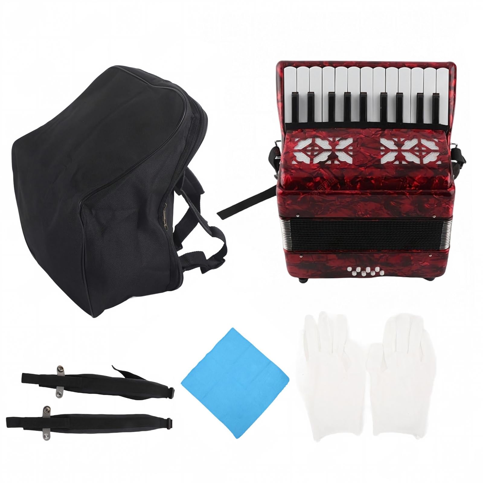 mit 22 Tasten kompakt 22-Tasten- faltbar Tasteninstrument für, Musikunterricht, Zuhause, color to 2