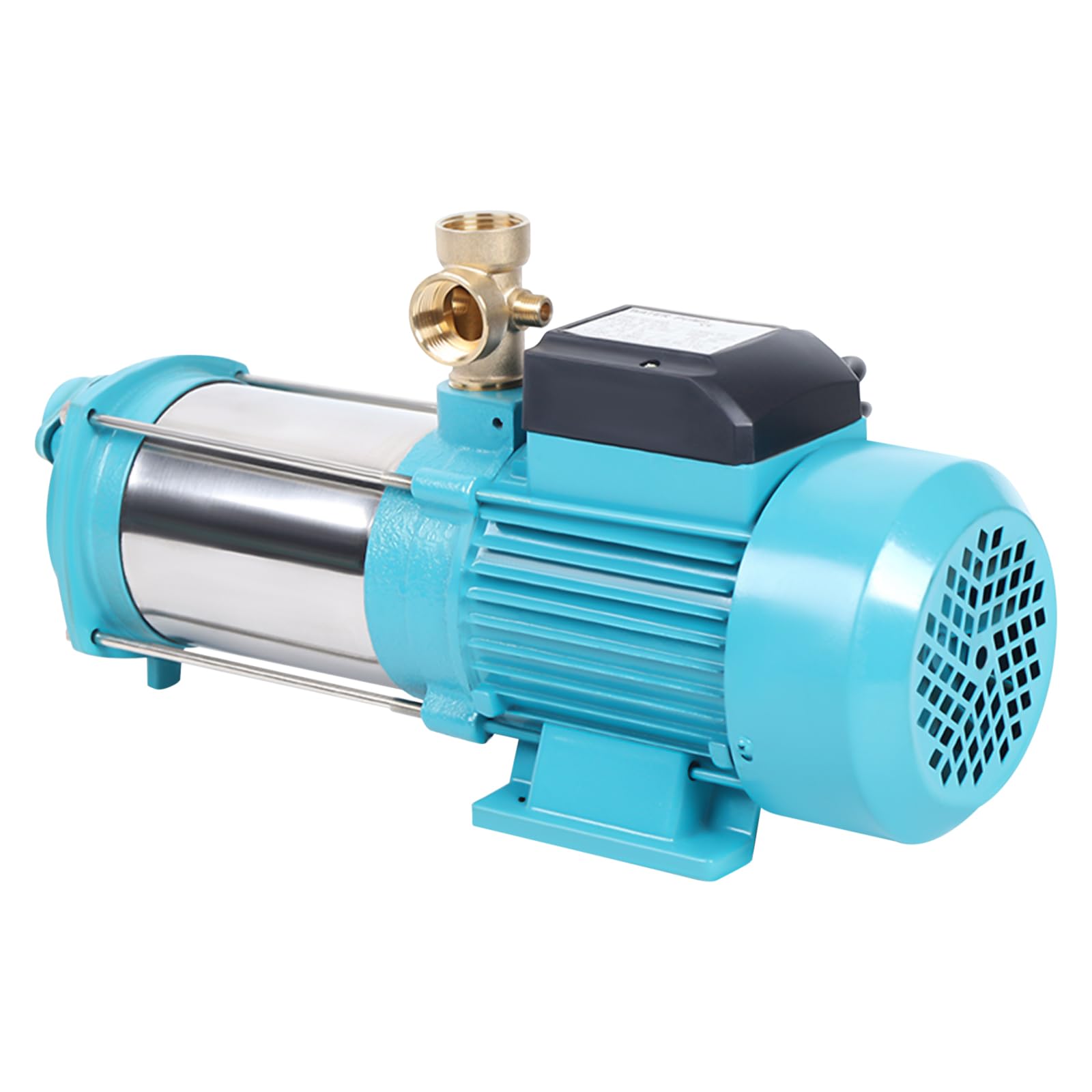 SHZICMY Pompa da giardino, pompa di irrigazione con portata di 6000 l/h e lunga durata, potenza 1300 W, pompe centrifughe autoadescanti, 9,8 bar pompe dosatrici peristaltiche