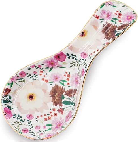 Miniatura 10 de Soporte de cuchara de cerámica para la parte superior de la estufa, soporte grande para cuchara de granja, soporte para cucharas de café de