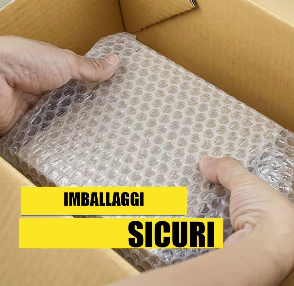 HYTAMA TOOLS Luftpolsterfolie für Verpackung, Höhe 1 m x 50 m, Luftpolsterfolie für Transport, Umzug, zum Schutz zerbrechlicher Gegenstände